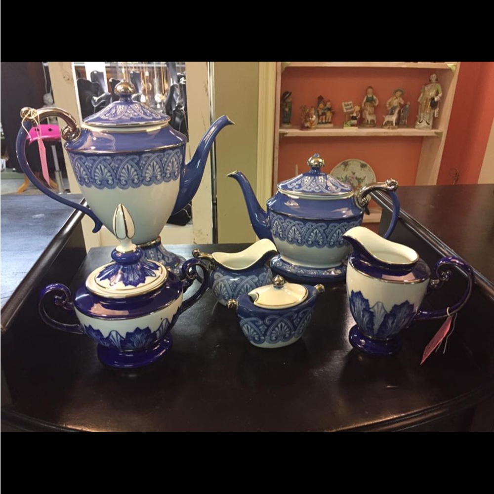 Bombay Blue and White Porcelain Tea Set